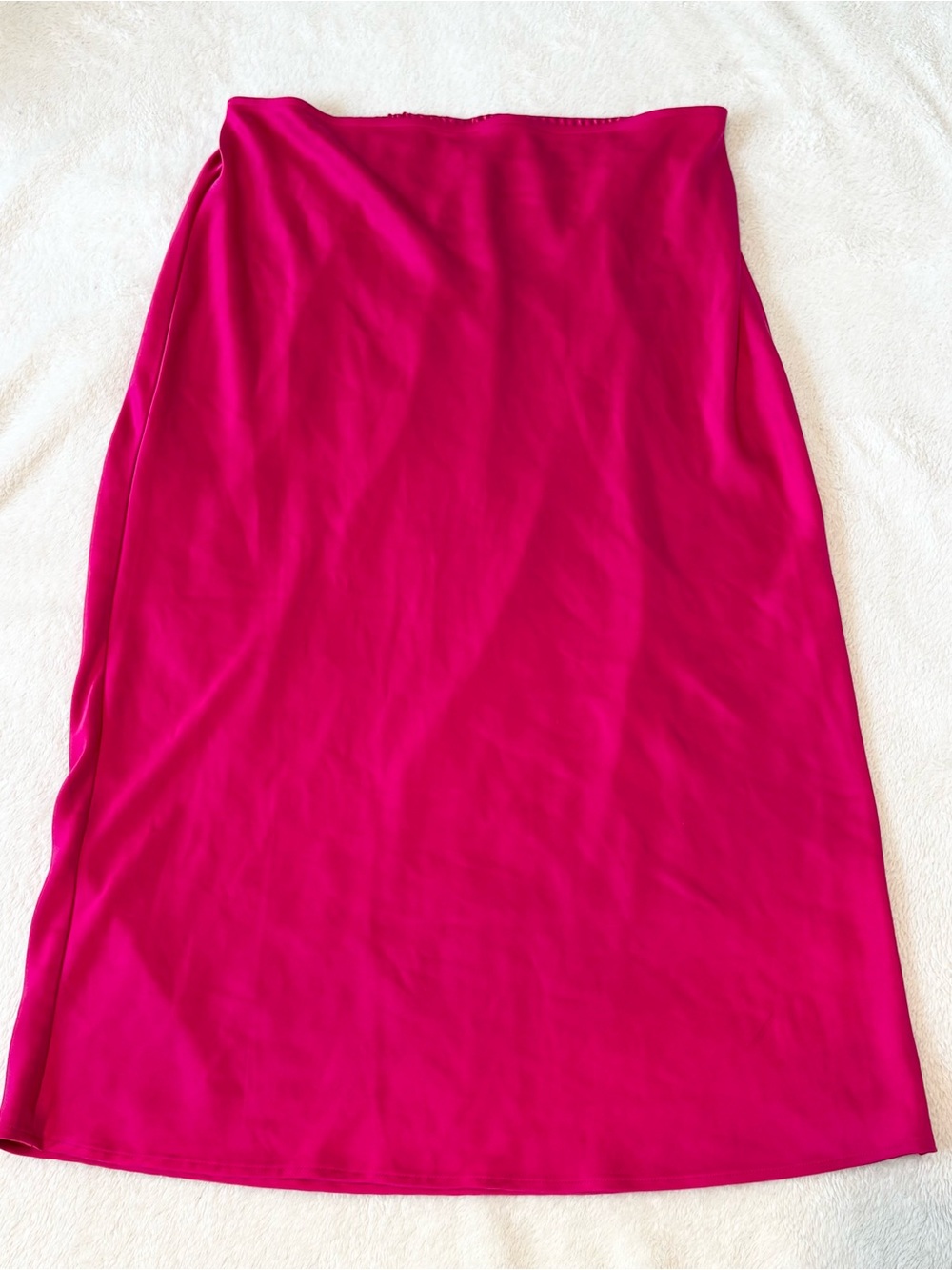 Old Navy Women’s Hot Pink Satin Maxi Skirt Size XL
